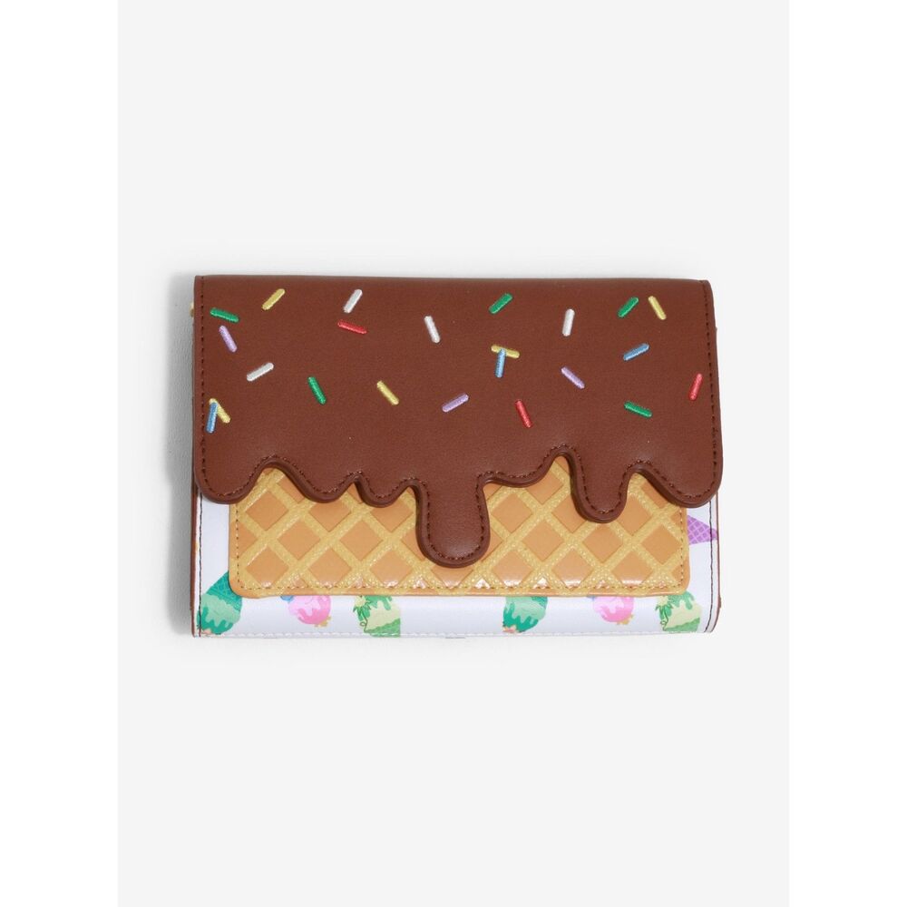SEALED Loungefly Disney Princess Ice Cream Cone Wallet Tiana Jasmine Ariel Snow